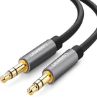 Кабель аудіо Ugreen 3.5 мм AUX круглий 0.5 м Black (AV119)