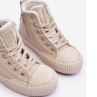 Дитячі кеди для дівчинки Big Star Shoes MM374012 30 Світло-бежеві (5900714657901) - зображення 5