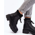 Жіночі черевики високі Rivella 37 Чорні (5905677996432) - зображення 4
