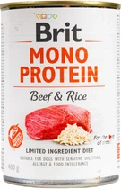 Вологий корм для собак Brit Mono Protein Dog з яловичиною та рисом