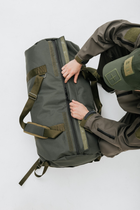 Сумка-баул військовий 85л, військовий рюкзак вологозахисний олива - изображение 10