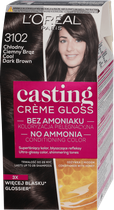 Фарба для волосся L'Oreal Paris Casting Creme Gloss 3102 холодний темно-каштановий 160 мл (3600523807017) - зображення 1