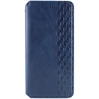 Кожаный чехол-книжка GETMAN Cubic для Oppo A78 4G Синий