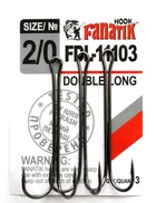 Крючок двойной FanatikFDL-11103 № 2/0 арт FDL-11103-2_0