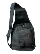 Сумка-слинг однолямочная с карманом для оружия, цвет черный (30*26*12см) - изображение 4