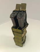 Подсумок для магазинов АК двойной открытый M-KET Пиксель ВСУ военный штурмовой держатель на пояс РПС на систему MOLLE с пластиковыми боками - изображение 2