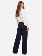 Spodnie regular fit damskie eleganckie Makover K114 L Granatowe (5903887636926) - obraz 2