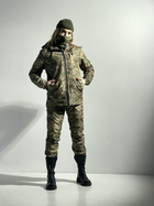 Зимовий костюм 'Terra Hot' зелений піксель жіночий + бафф хакі та рукавички L - зображення 9