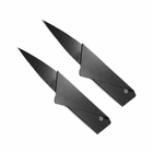 Складной портативный нож Sinclair Card Sharp в виде кредитки в подарочной упаковке,черный - изображение 1