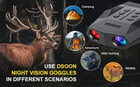 Прибор (бинокуляр) прибор ночного видения Dsoon NV5000 с функцией записи (до 400м) - изображение 4