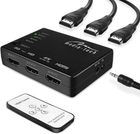 Сплітер Media-Tech MT5207 HDMI 5xports HDMI switch remote controlled 4K resolution support - зображення 3