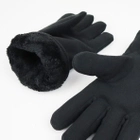Перчатки мужские флисовые двойные зимние с фиксацией на запясьте - изображение 7