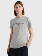Koszulka męska basic Tommy Hilfiger MW0MW11465-501 L Szara (8719858461124) - obraz 1