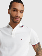 Koszulka polo męska Tommy Hilfiger MW0MW13080-YBR-YBR 2XL Biała (8719861572138) - obraz 4