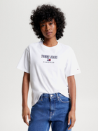 Футболка жіноча Tommy Jeans DW0DW16154-YBR S Біла (8720644471333)