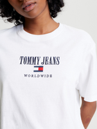Футболка жіноча Tommy Jeans DW0DW16154-YBR L Біла (8720644472378) - зображення 4