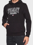Bluza męska z kapturem Tommy Jeans DM0DM16792 L Czarna (8720644518090) - obraz 1
