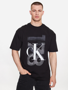 Koszulka męska Calvin Klein Jeans J324207-BEH S Czarna (8720108072687)