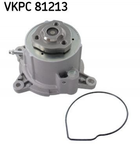 Водяной насос SKF VKPC81213 Volkswagen Polo, Golf, Touran, Jetta, Caddy; Skoda Rapid, Roomster, Yeti, Fabia, Octavia; Audi A3, A1; Seat Ibiza, Leon, Toledo 03F121004B, 03F121004D, 03F121004E