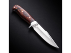 Нож охотничий походный с деревянной рукоятью в чехле 168140