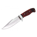 Нож охотничий походный с деревянной рукоятью в чехле 168140 - изображение 5