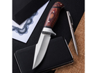 Нож охотничий походный с деревянной рукоятью в чехле 168140 - изображение 8