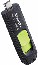 Pendrive ADATA UC300 256GB USB 3.2 Czarny/Zielony (4711085939142) - obraz 1