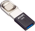 Pendrive Lexar JumpDrive Fingerprint F35 64GB USB 3.0 Czarny (843367119806) - obraz 1
