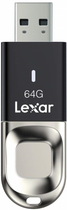 Pendrive Lexar JumpDrive Fingerprint F35 64GB USB 3.0 Czarny (843367119806) - obraz 2