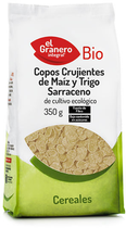 Chrupiące płatki kukurydziane i gryczane El Granero Copos Crujientes De Maiz y Trigo Sarraceno Bio 350 g (8422584089950) - obraz 1