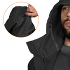 Куртка тактична демісезонна чоловіча для силових структур Stalker SoftShell Чорна (7226), XXL (OPT-34521) - зображення 6