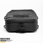 Рюкзак для дронів захисний універсальний для силових структур Brotherhood Чорний M 16л (OPT-39001) - зображення 2