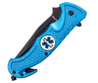 Спасательный Складной Нож Mil-Tec Rescue Blue 15323003 - изображение 5
