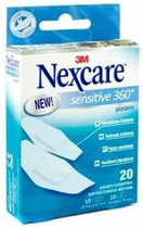 Медицинские пластыри 3M Nexcare Sensitive 360 De Silicona 2.5 см x 7.2 см 20 шт (4054596280762) - изображение 1