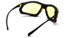 Очки защитные с уплотнителем Pyramex Proximity (amber) Anti-Fog, желтые - изображение 5