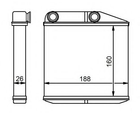 Радиатор печки NRF (54213)
