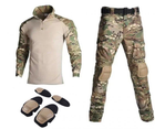 Тактичний костюм 3 в 1, Сорочка+ Штани + наколінники та налокотніки розмір 3XL - зображення 1
