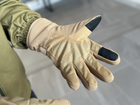 Тактические полнопалые перчатки Tactic армейские перчатки с защитой костяшек размер L цвет Койот (pp-coyote-mex-L) - изображение 6