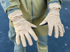 Зимові рукавички теплі Tactic тактичні рукавички софт шел утеплені, рукавички soft shell Coyote (L) - зображення 1