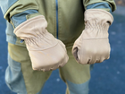 Зимові рукавички теплі Tactic тактичні рукавички софт шел утеплені, рукавички soft shell Coyote (XL) - зображення 4
