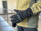 Тактические полнопалые перчатки Tactic армейские перчатки с защитой костяшек размер ХL цвет Черный (pp-black-mex-XL) - изображение 1