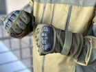 Тактические полнопалые перчатки Tactic армейские перчатки с защитой костяшек размер ХL цвет Олива (pp-olive-mex-XL) - изображение 6