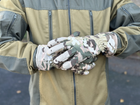 Зимние перчатки тёплые Tactic тактические перчатки софт шел утепленные, перчатки soft shell Multicam (XL) - изображение 3