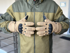 Тактические полнопалые перчатки Tactic армейские перчатки с защитой костяшек размер ХL цвет Койот (pp-coyote-mex-XL) - изображение 2
