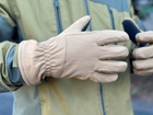 Зимние перчатки тёплые Tactic тактические перчатки софт шел утепленные, перчатки soft shell Coyote (M) - изображение 1
