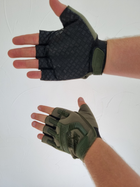 Тактические перчатки без пальцев Mechanix Mpact Олива 2XL - изображение 4
