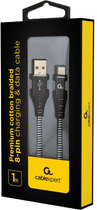 Кабель Cablexpert USB - Apple Lightning 1 м Black (CC-USB2B-AMLM-1M-BW) - зображення 2