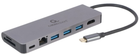 Док станція Cablexpert USB-C 5 в 1 (хаб/HDMI/PD/Кард рідер/LAN) (A-CM-COMBO5-05)