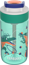 Пляшка для води Kambukka Lagoon Kids Juggling Dino 400 мл Світло-зелена (11-04047) - зображення 4
