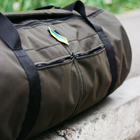 Військова сумка баул, армійський баул Оксфорд хакі 100 л тактичний баул, тактичний баул-рюкзак - зображення 8